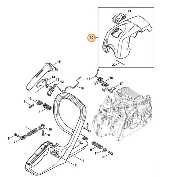 Кожух STIHL 11391404703
