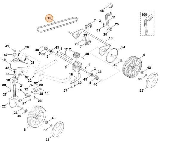 Ремень клиновый (63617042100)