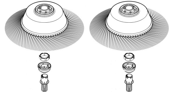Набор дисковых щеток (48600071012)