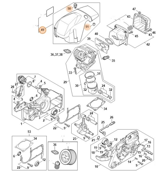 Кожух STIHL 11400801630