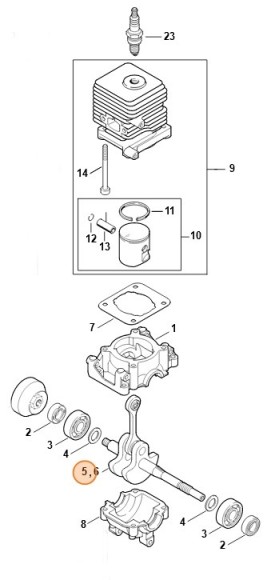 Коленвал (41400300407)
