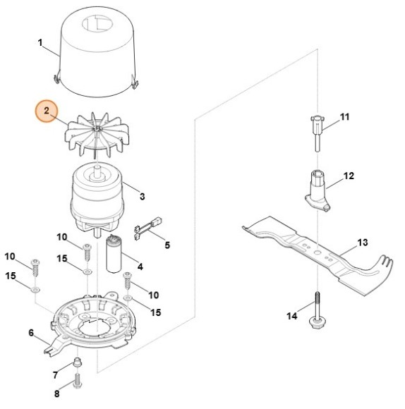 Крыльчатка вентилятора ATB (61006073010)