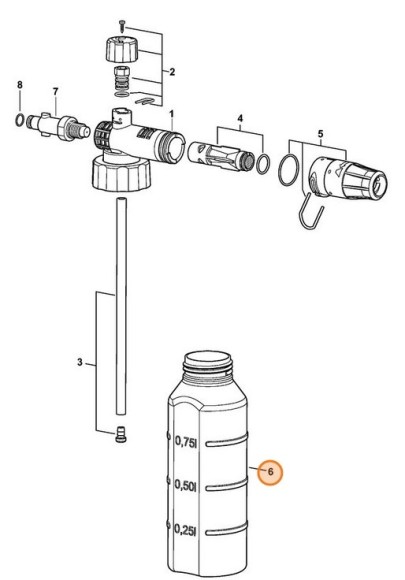 Резервуар STIHL для миючого засобу (49155070102)