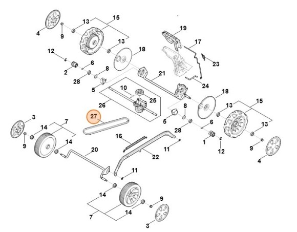 Клиновый ремень (WB427042100)