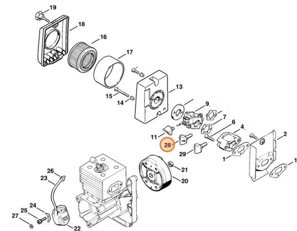 Грибок управління STIHL 41191829500