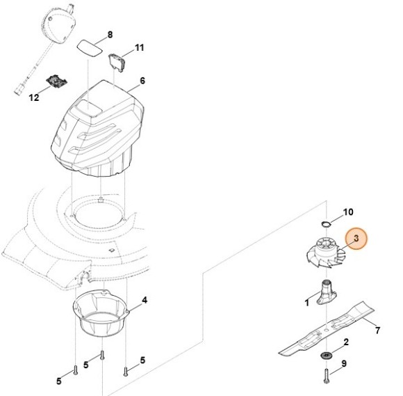 Крыльчатка вентилятора со шкивом (63386073000) Крыльчатка вентилятора со шкивом (63386073000)