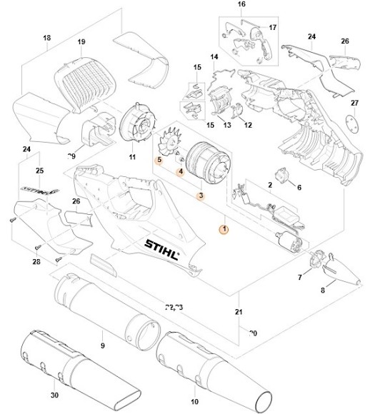 Електродвигун STIHL BA026000201