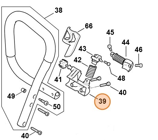 Тримач трубчатої рукоятки STIHL 11477911900