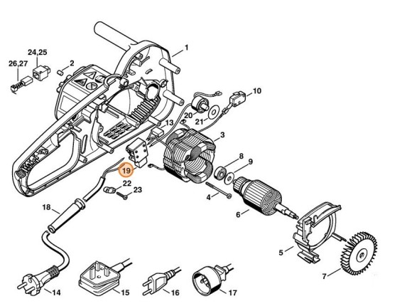 Вимикач 230/240 В STIHL 12084350305