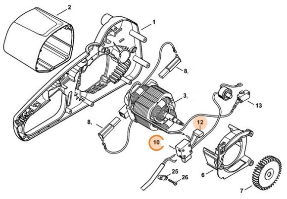 Вимикач 220/230В STIHL 12084300501