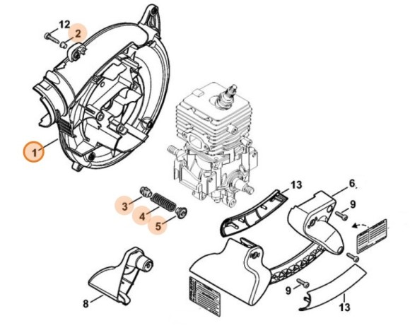Корпус воздуходувки (42417004100)
