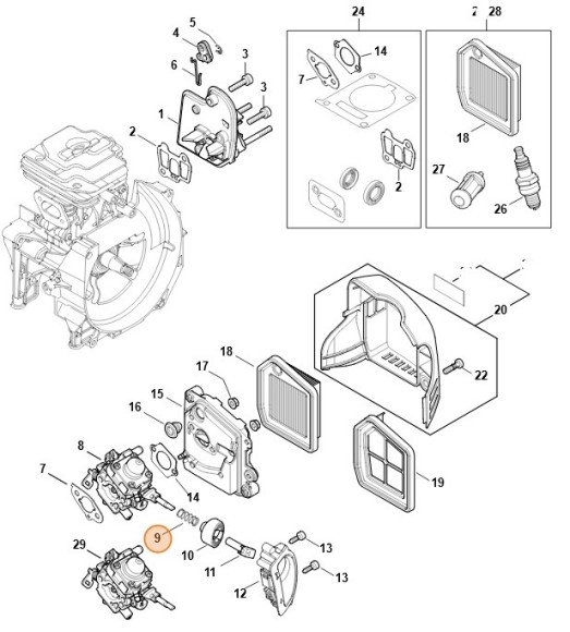 Нажимная пружина (00009970842)
