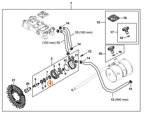 Сальник 10х22х6 STIHL 96400030970