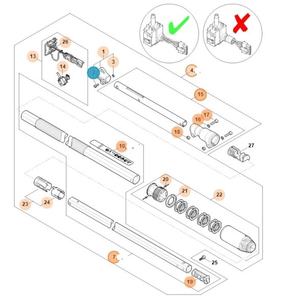 Труба с хомутом (LA038205200)