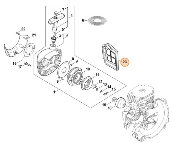 Повітряний фільтр STIHL 41481404400
