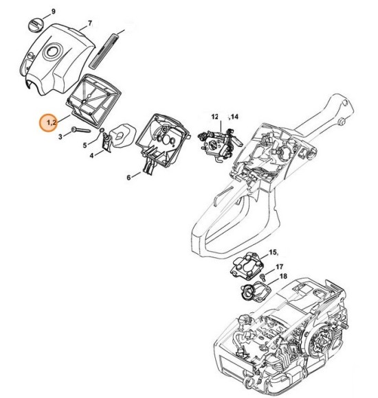 Повітряний фільтр STIHL 11451404403