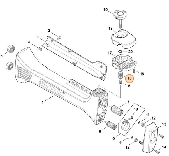 Нажимная пружина (00009971701)