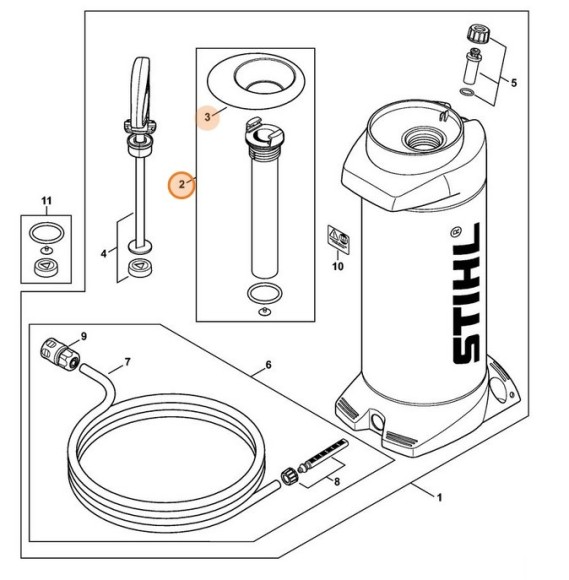 Труба насоса (00006706600)