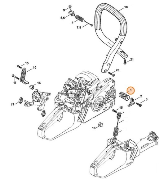 Антивібраційна пружина STIHL 11437908302