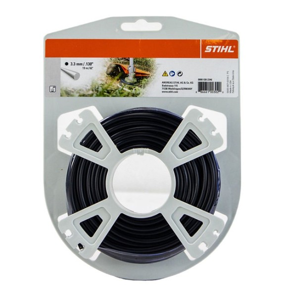 Косильна кругла струна STIHL 3.3мм x 19м (00009302346)