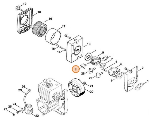 Грибок управління STIHL 42031829501
