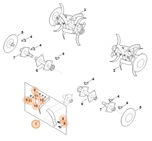 Набор для ремонта ножей (62500071800)