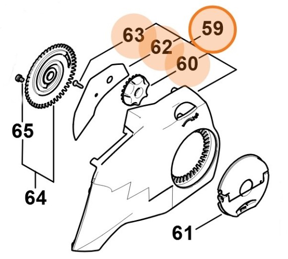 Кришка ланцюгової зірочки STIHL 12516401708