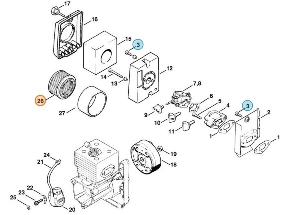 Повітряний фільтр STIHL 42031410300