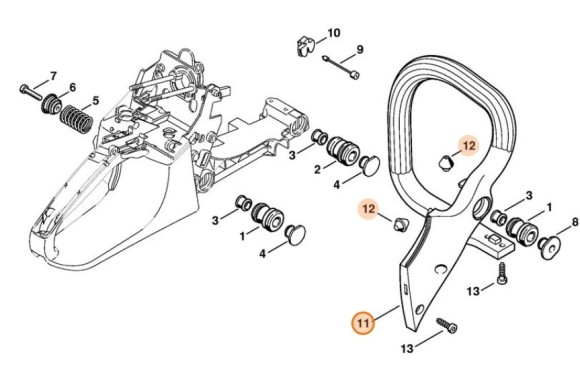 Трубчата рукоятка STIHL 11337901700