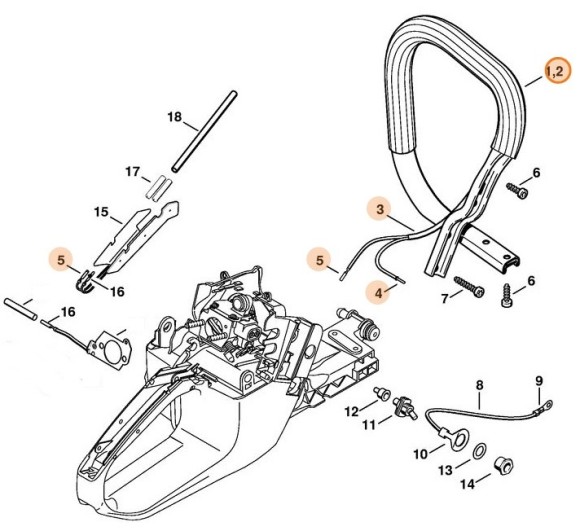 Трубчата рукоятка STIHL 11357901700