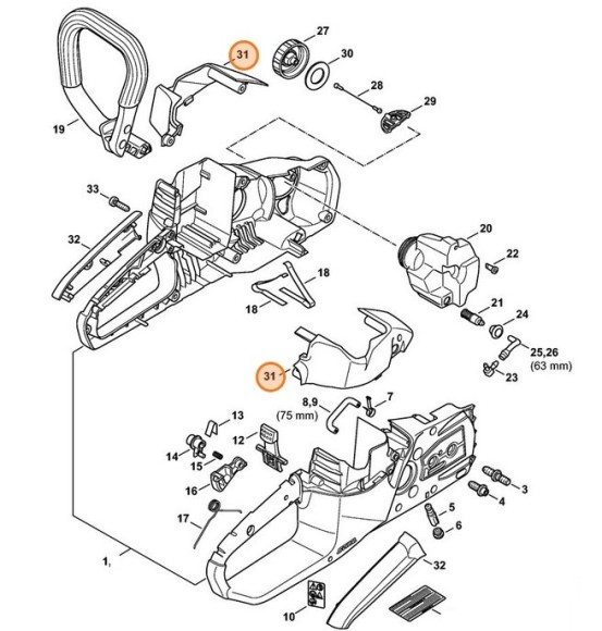 Кришка STIHL 12540801600
