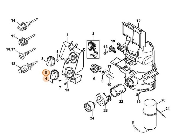 Рукоятка STIHL 47475120402 Рукоятка STIHL 47475120402
