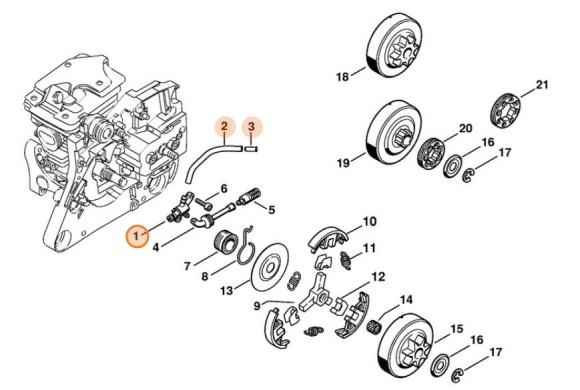 Масляный насос (11336403200)