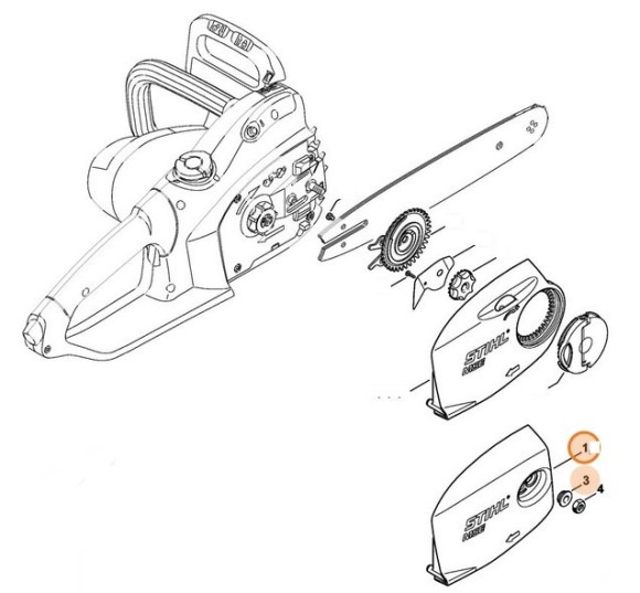Кришка ланцюгової зірочки STIHL 12096401707