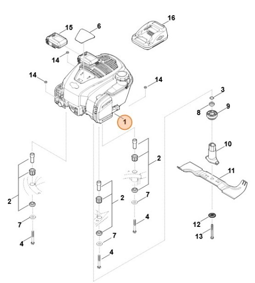 B&S, чотиритактний двигун 104M0B-0123-H5 (63400111831)