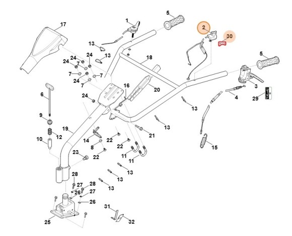 Вимикач зупинки STIHL 62504300200