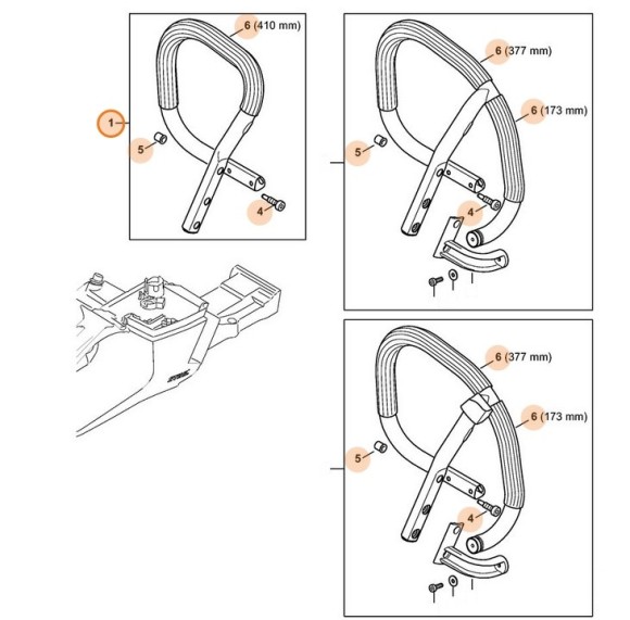 Трубчата рукоятка STIHL 11427901700