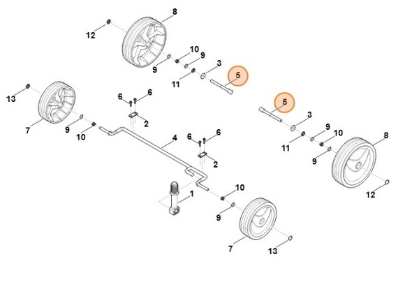 Штифт колесный (62917633100)