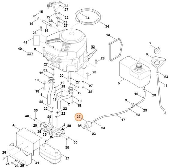 Паливний фільтр STIHL 00003501800 Паливний фільтр STIHL 00003501800