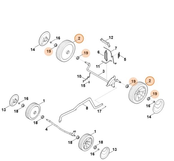 Колесо STIHL 00007000400