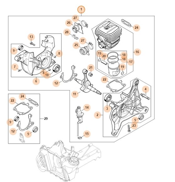Привідний механізм STIHL 42380200200