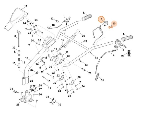Вимикач зупинки STIHL 62504300201