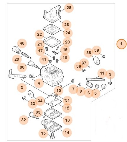 C1Q-S154B карбюратор (41281200607)