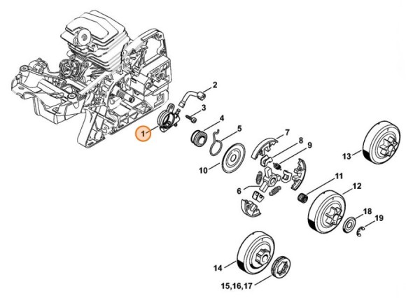 Масляный насос (11436403201)