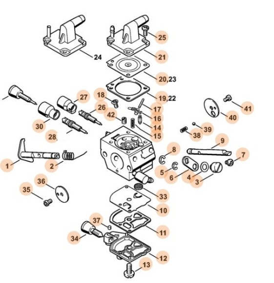 C1Q-S161A карбюратор (41341200652)
