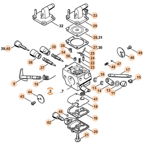 C1Q-S162A карбюратор (41341200653)