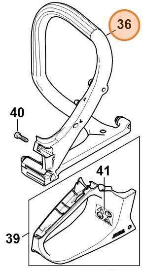Трубчата рукоятка STIHL 11487911704