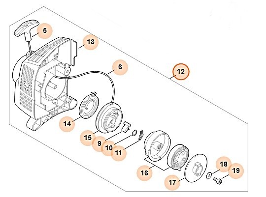 Пусковий пристрій STIHL 41401904010