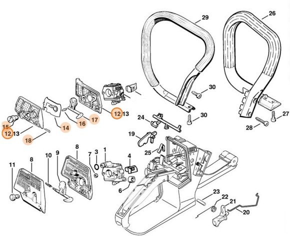 Повітряний фільтр, проволочний STIHL 11211201610
