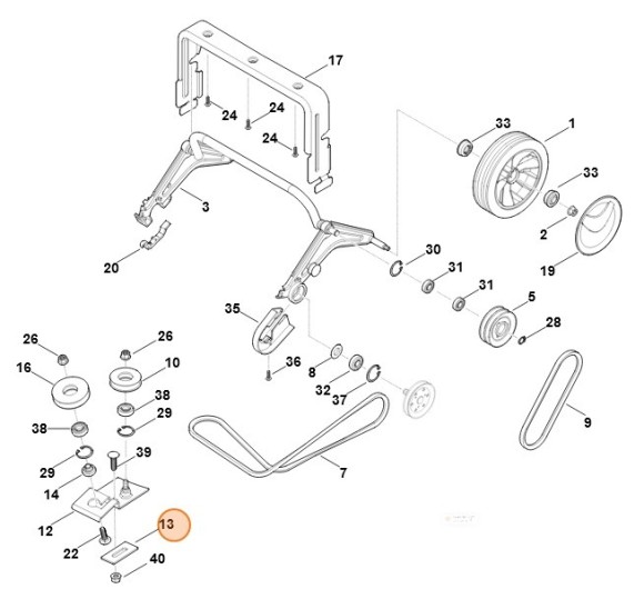 Крепежная пластина (62907042800)